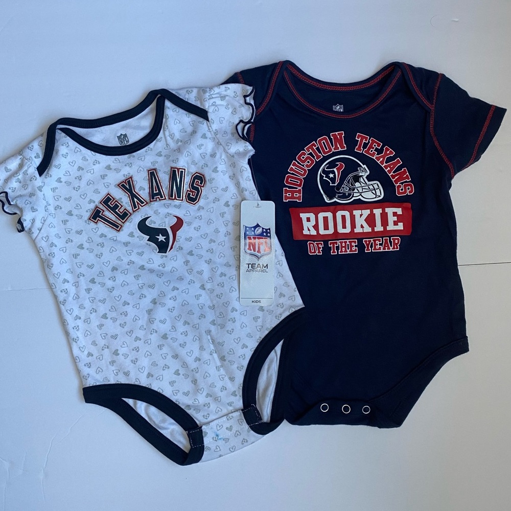 NFL Houston Texans  2 Pc Baby Creeper Bodysuit 12 Month